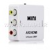 مبدل AV F به HDMI F مدل Mini / کلید NTSC و PAL / به همراه درگاه و کابل mini USB / کیفیت عالی 